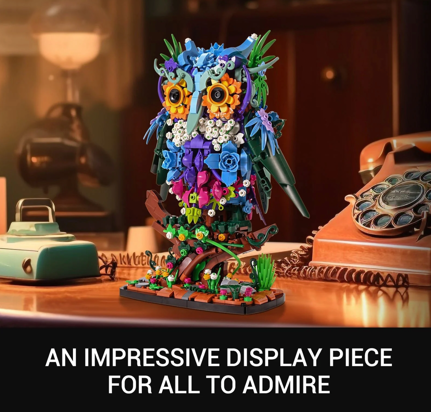 Sillbird Owl & Flowers Building Toy Set (1193 Pieces)