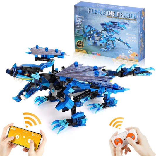 Sillbird Hurricane Dragon Building Kit - Remote & App Controlled STEM Toy