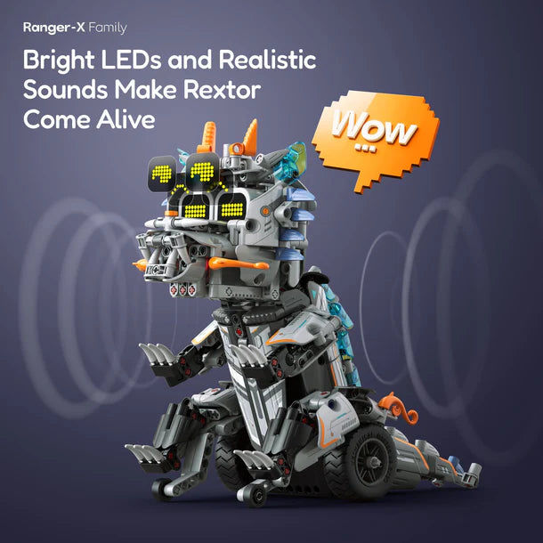 Sillbird 5-in-1 Rechargeable Fire Dragon/Robot Kit/Motorcycle Building Set