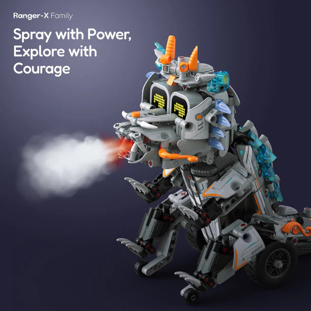 Sillbird 5-in-1 Rechargeable Fire Dragon/Robot Kit/Motorcycle Building Set